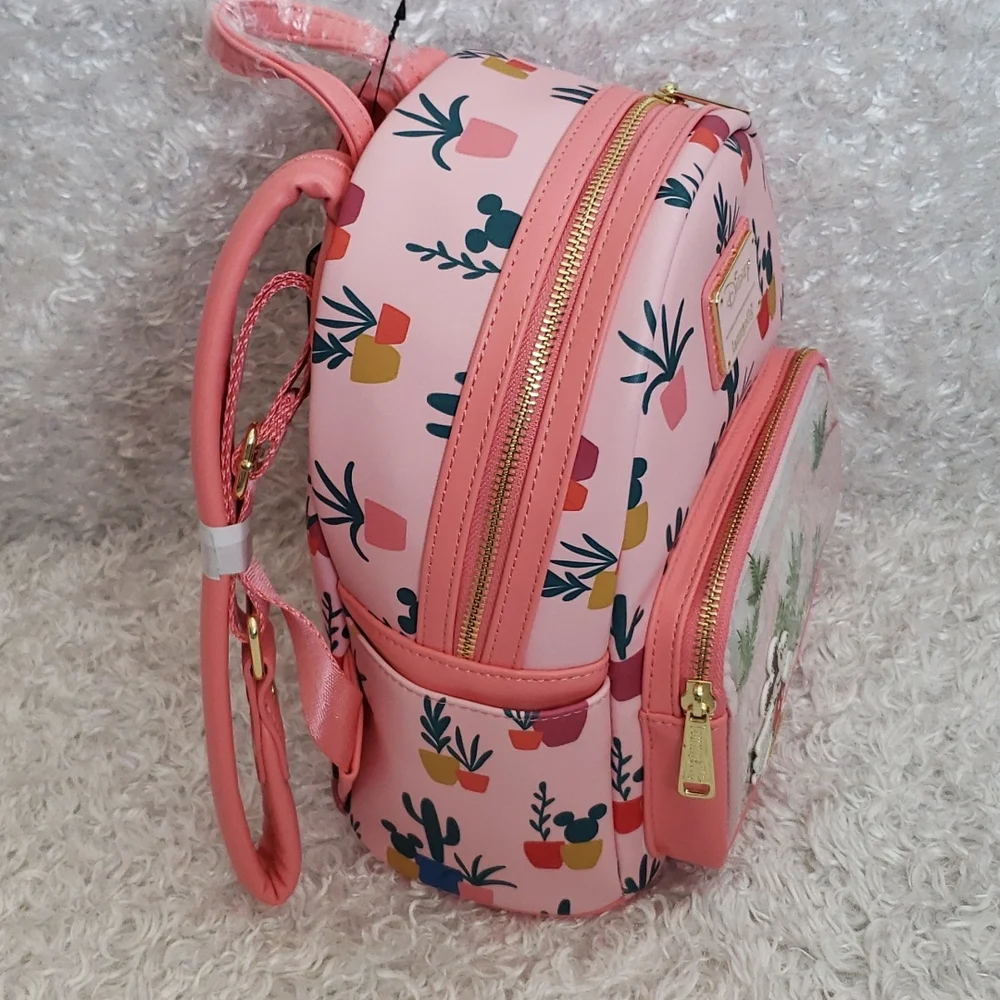 Loungefly Disney Mickey Cactus mini backpack and cardholder